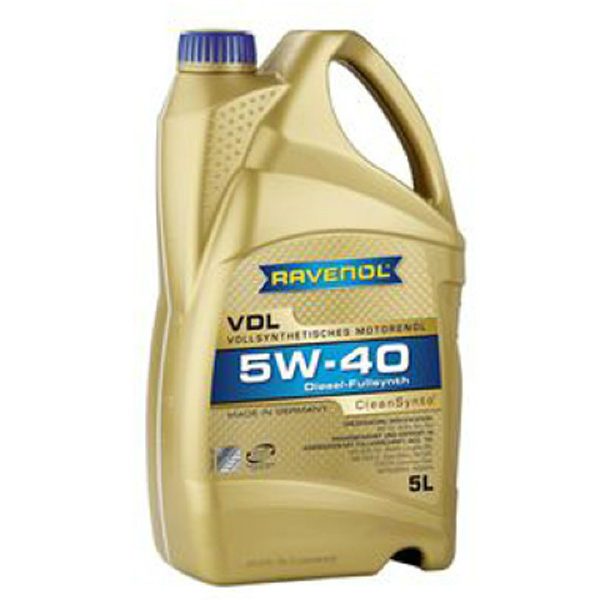 Моторно масло Ravenol VDL 5w40 синтетическое (5 л)